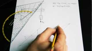 Mechanik Nachhilfe Video 1 grafisch Hubwerk  Dreikräftesystem DE [upl. by Yromas603]