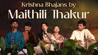 Krishna Bhajans by Maithili Thakur at ISKCON Bangalore [upl. by Acirred292]