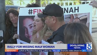 Family of Maui missing woman hold rally downtown [upl. by Tyoh]