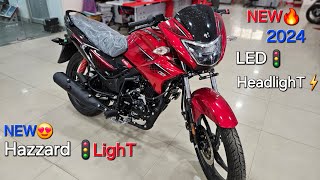 Launched 2024 Hero Glamour 125 Classic Led Headlight amp Hazzard LighT 🔥UPGRADE Model Full Review [upl. by Aicitan]