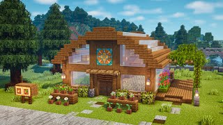 Minecraft  How to Build a Greenhouse  Tutorial [upl. by Woodsum229]