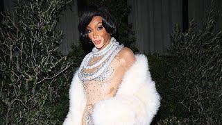 Winnie Harlow nearly bares all as Diana Ross for Halloween [upl. by Annaesor]