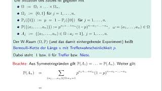 Binomialverteilung und BernoulliKette [upl. by Chaing]