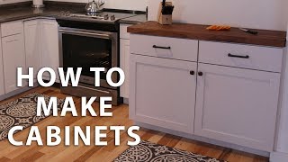 How to Make DIY Kitchen Cabinets [upl. by Ilyah]