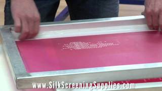 Screen Printing Money Saving Tip  Proper screen tape and prep [upl. by Gurl]