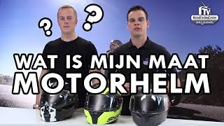 Wat is mijn maat Motorhelm  MotorkledingcenterTV [upl. by Kabob]