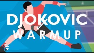 Djokovic FLEXIBILITY Secrets 🎾  The BEST Warm Up Routine of the PROS [upl. by Melborn996]