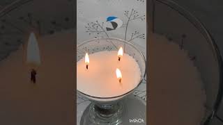 Reusable Candeliss Pearled Waxcandlespearledwaxwaxreusablehomedecorviralvideocandledecoration [upl. by Adnohral]