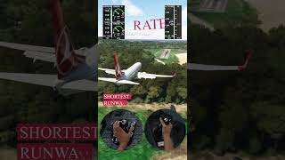 Shortest Runway Landing Challenge  PMDG 737900ER [upl. by Lamrej318]