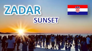 Zadar 😍 Kroatien  der schönste ☀️ Sonnenuntergang der Welt laut Alfred Hitchcock [upl. by Suicul]