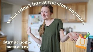 MY TODDLER DOES MY GROCERY HAUL  Ranting about paper towels [upl. by Ahsitniuq327]