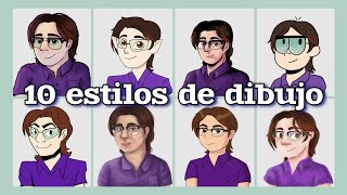 Reto 10 estilos de dibujo [upl. by Ellennod813]