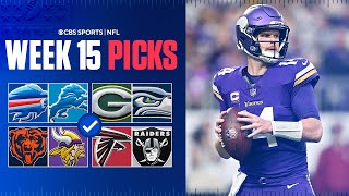 NFL Predictions and Best Bets For EVERY Week 15 Game Bears vs Vikings amp MORE [upl. by Akimehs]