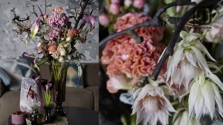 Floral winter arrangement How to arrange [upl. by Airebma]