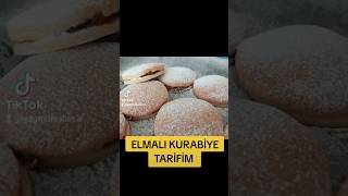 ELMALI KURABİYE TARİFİM food yemektarifleri pratiktarifler yenitarifler tarif [upl. by Cleodal]