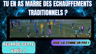 Exercice déchauffement avec ballon et déplacements spécifiques [upl. by Aikam]