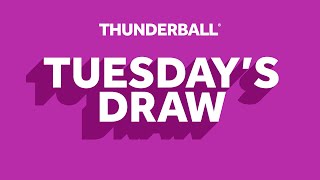 The National Lottery Thunderball draw results from Tuesday 13 February 2024 [upl. by Valenba]