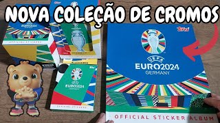 NOVA COLEÇÃO DA TOPPS EURO 2024 STICKERS COLEÇÃO DE CROMOS DO EURO 2024 TOPPS  OS GIGATONES [upl. by Yacano229]