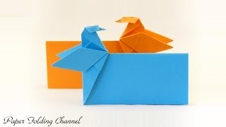 Origami Crow Card [upl. by Zaragoza]