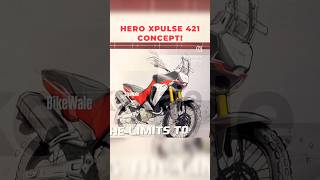 Hero Xpulse 421 Concept Design Revealed at EICMA 2024  Bikewale shorts xpulse421 [upl. by Adlar656]