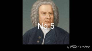 Top 10 Johann Sebastian Bach Music [upl. by Yrneh]