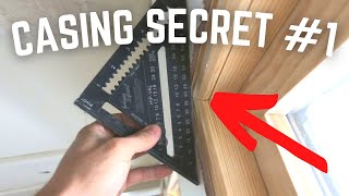 Window amp Door Casing Installation Secret 1 Proud Drywall or Jamb Just Roll The Miter [upl. by Ysac]