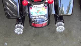 Tailgunner Exhaust quotGunshipsquot 2016 Road Glide [upl. by Aivull]