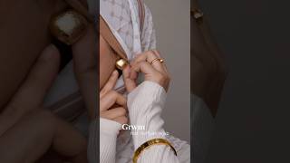 Keffiyeh Hijab modestlook anah hijab hijabfashion hijabfashiontrends keffiyeh makeuptutorial [upl. by Ailey]