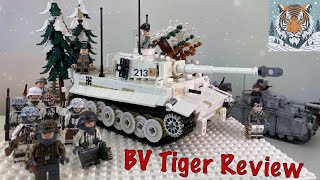 Brick Veteran Winter Tiger 1 Ausf E S04213 Overview [upl. by Aita55]