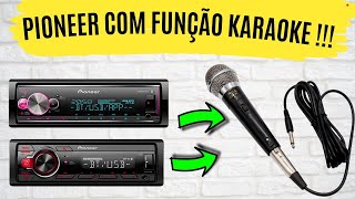 como fazer Karaokê do Player Pioneer sem mesa de som  como funciona somautomotivo [upl. by Iruj]