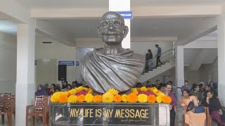 Celebration of Gandhi Jayanti  MGGAC Mahe [upl. by Azial]