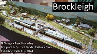 Brockleigh at Bridport Model Railway Club Exhibition 27th July 2024 [upl. by Haff]