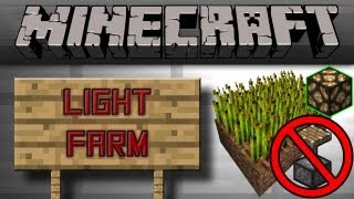 Minecraft  Automatic Farm without Pistons Light Farm Tutorial [upl. by Sirc]