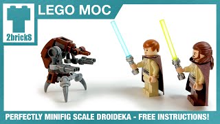 PERFECTLY Minifigscale LEGO DROIDEKA  2bricks MOCs [upl. by Arnuad]