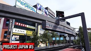 Suspended Monorail First Bus Routes amp Central Transport Hub  Cities Skylines  PROJECT JAPAN 5 [upl. by Wurst]