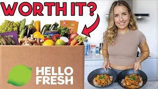 I Tried Cooking HelloFresh Meals For A Week  honest review [upl. by Noiramaj]