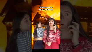 Y la otra soplándole 🤦🏻‍♀️ hermanas gemelas cocina broma casa travesura cocinar [upl. by Manoff766]