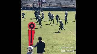 Demopolis youth football game against hale county Alabama highlights  🤍🖤💙 [upl. by Luap624]