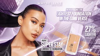 NEW MAYBELLINE SUPER STAY LUMI MATTE FOUNDATION 🪐 ENTER THE LUMIVERSE WITH MICHELLE MARQUEZ DEE [upl. by Alletnahs]