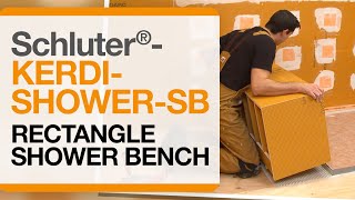 How to install a shower bench Schluter®KERDIBOARDSB [upl. by Ahsenahs]