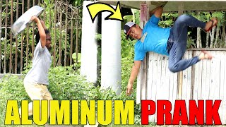 TAONG GRASA ALUMINUM PRANK  Nahulog tuloy sa ilog [upl. by Aloz]