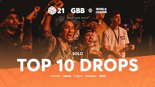 TOP 10 DROPS 😱 Solo  GRAND BEATBOX BATTLE 2021 WORLD LEAGUE [upl. by Heywood625]