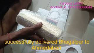 Famous Lahthi Successfully delivered Bhagalpur to Ahmedabad trending homedelivery wedding shorts [upl. by Akinnej]