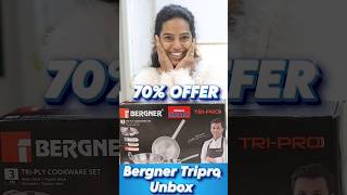 Bergner Tripro 70 Offer cookwareset triplycookware bergner smartbazaaroffertoday tamil ytshor [upl. by As179]