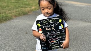 KaJi’s First Day school went pretty well ❤️proudmoment firstdayofschool preschool 2024 [upl. by Octave]