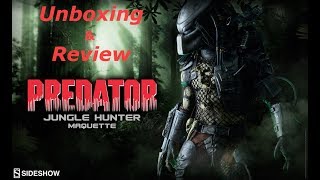 Sideshow Collectibles Predator Jungle Hunter Maquette Exclusive Unboxing And Review [upl. by Zipporah]