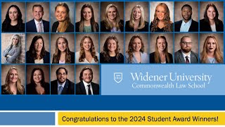 2024 Student Awards Ceremony  Widener Law Commonwealth in Harrisburg PA [upl. by Auguste]