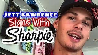 Jett Lawrence signs a Sharpie contract worth Millions [upl. by Corotto]