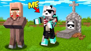 I BECAME A SKELETON IN MINECRAFT FOR 24 HOURS [upl. by Pomeroy]