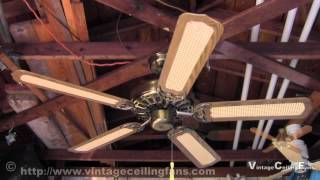 JC Penney Moss Heirloom Deluxe Ceiling Fan Model 52 B [upl. by Akisey]